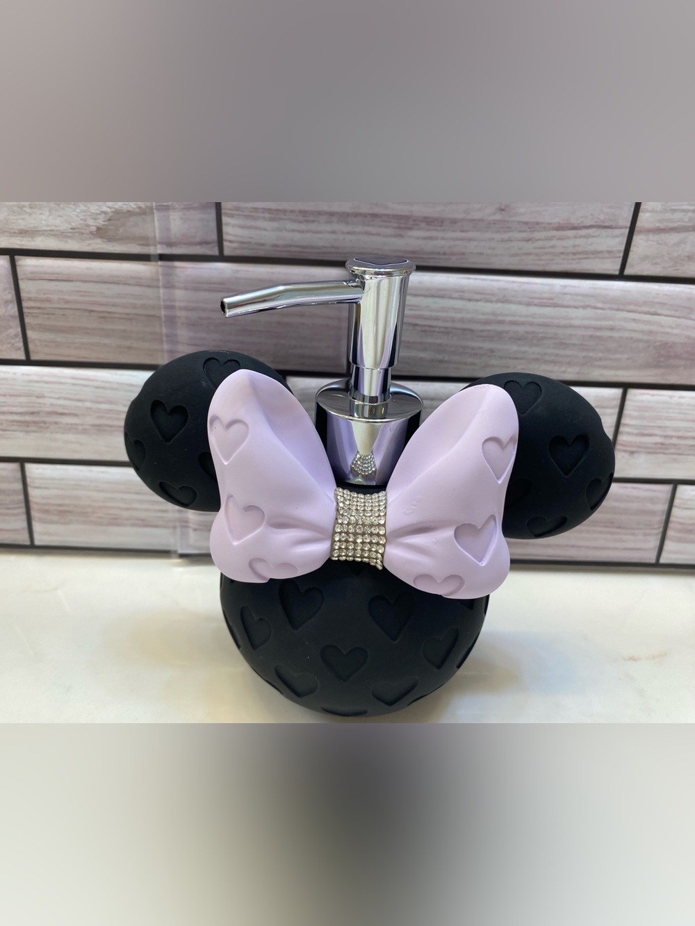 Disney Minnie Mouse ❤️Soap or Lotion Dispenser purple Bow New